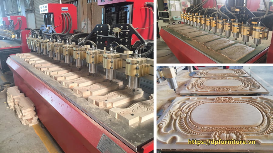 Gia công chi tiết gỗ theo yêu cầu bằng máy CNC 3