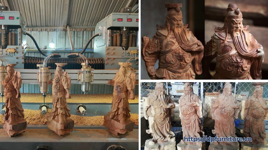 Gia công điêu khắc tượng gỗ CNC 4