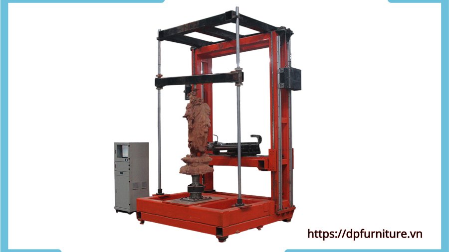 Giới thiệu công nghệ đục tượng gỗ CNC đường kính 1m5 (4)