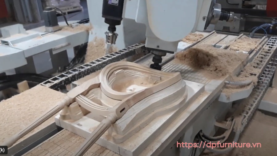 Công nghệ CNC 5 trục gia công chi tiết gỗ 3